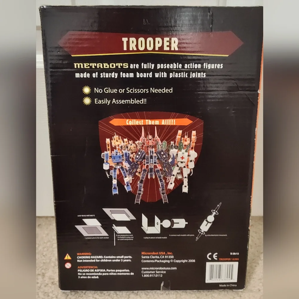 Metabots heavy defense trooper 3D puzzle building toy, new in box
